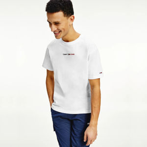 Tommy Jeans pánské bílé triko - XL (YBR)